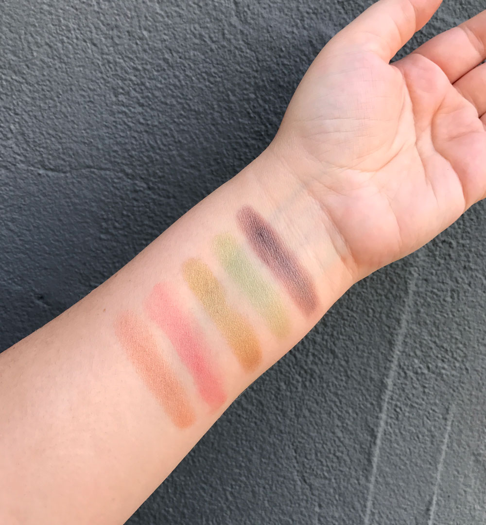 100 Percent Pure Mermaid Palette Swatches