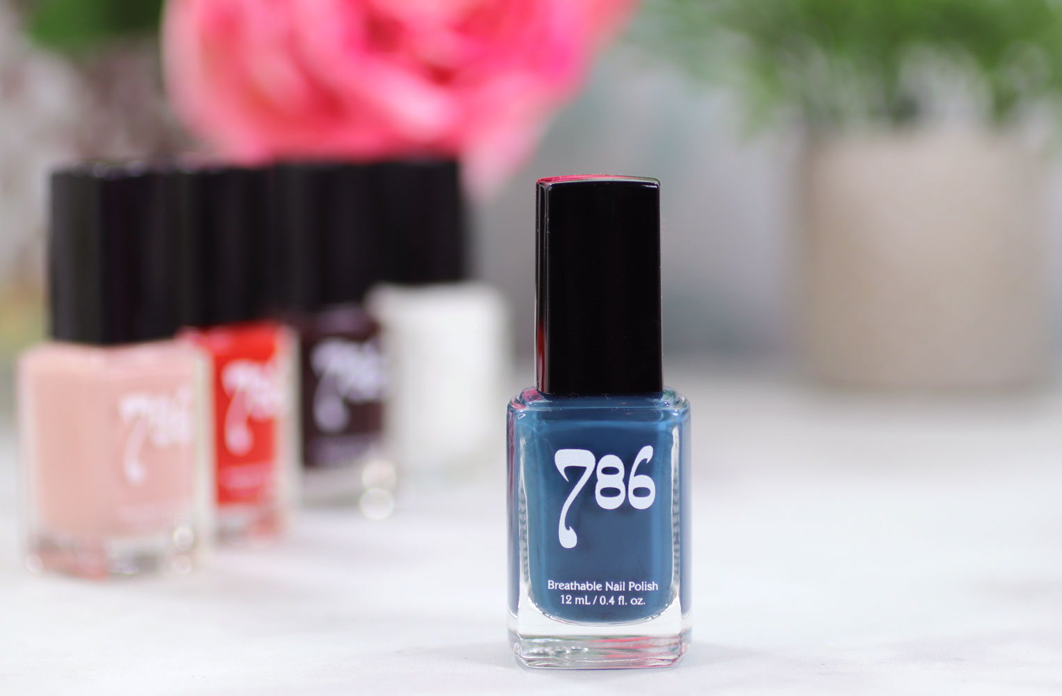 786 Cosmetics Breathable Cruelty Free and Vegan Nail Polish Review and Swatches - Chefchaouen