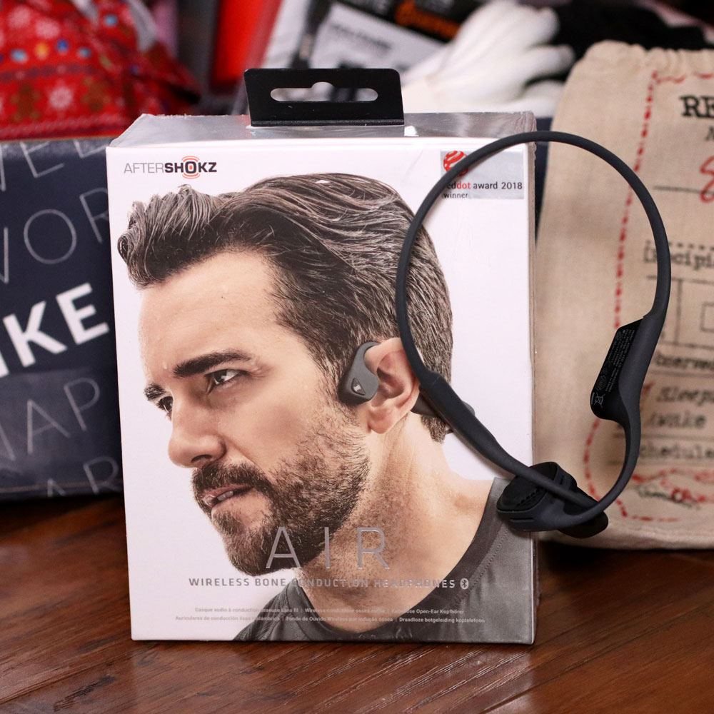 Holiday Gift Guide for the Whole Family 2019 - Aftershokz wireless bone conduction headphones