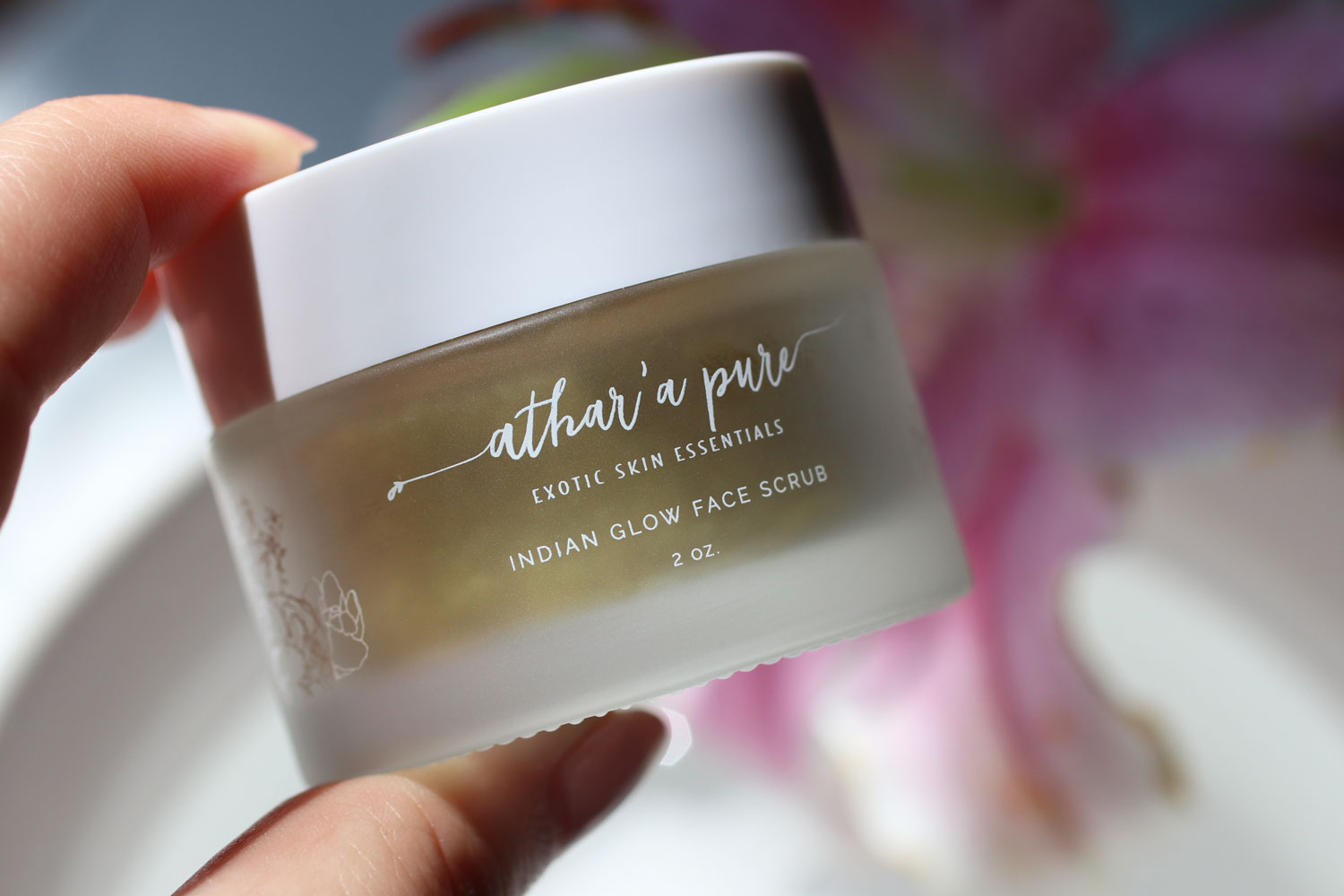 Athar'a Pure Indian Glow Face Scrub with turmeric and neem