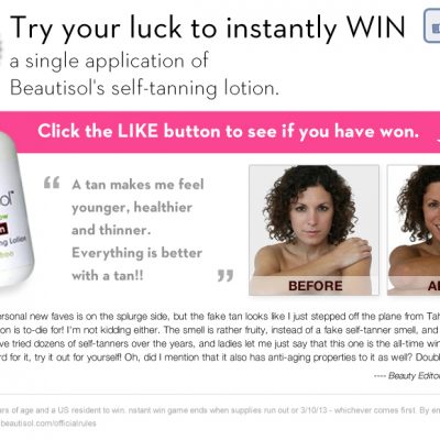Win Free Beautisol Self Tanner!