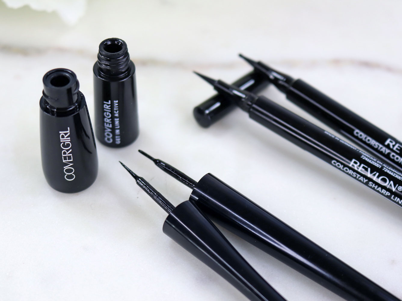 Cruelty free Covergirl dupe for Revlon liquid eyeliner