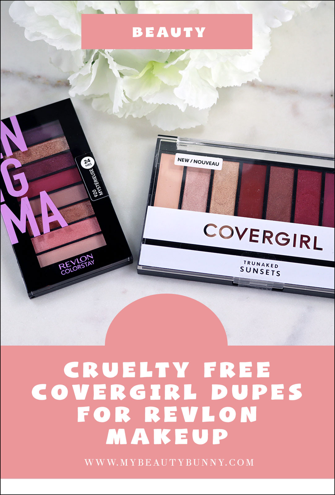 Cruelty free Covergirl dupes for Revlon Makeup