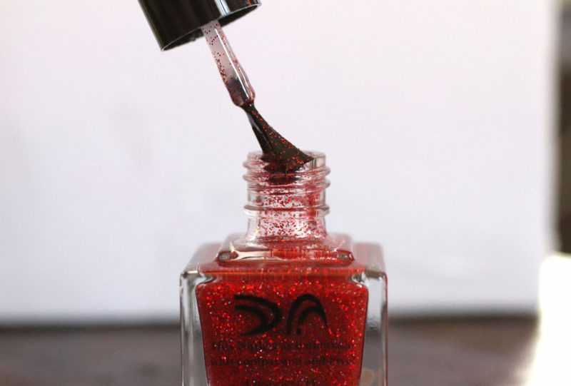 Dimension Nails Red Alma - black owned cruelty free nail polish brand