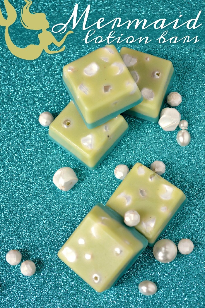 DIY Mermaid Lotion Bars - DIY Homemade Lotion and Massage Bar Recipes featured by popular Los Angeles cruelty free beauty blogger, My Beauty Bunny