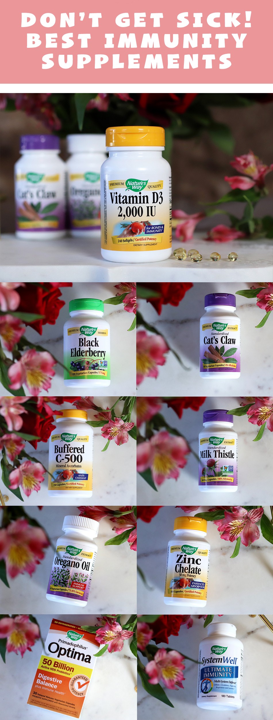 Don't Get Sick - the Best Immunity Supplements - Natures Way at iHerb