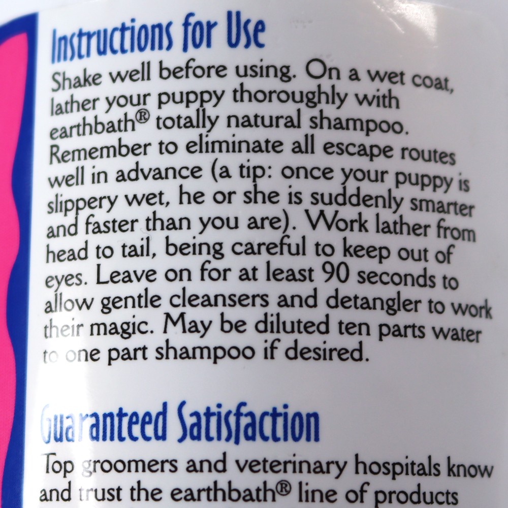 Earthbath Natural Cruelty Free Dog Shampoo - Best Cruelty Free Dog Shampoo by popular Los Angeles cruelty free blogger My Beauty Bunny