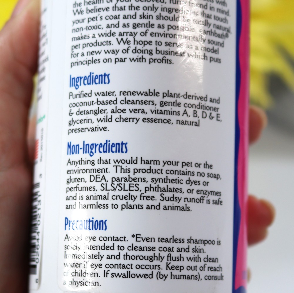 Earthbath Natural Puppy Shampoo - Best Cruelty Free Dog Shampoo by popular Los Angeles cruelty free blogger My Beauty Bunny
