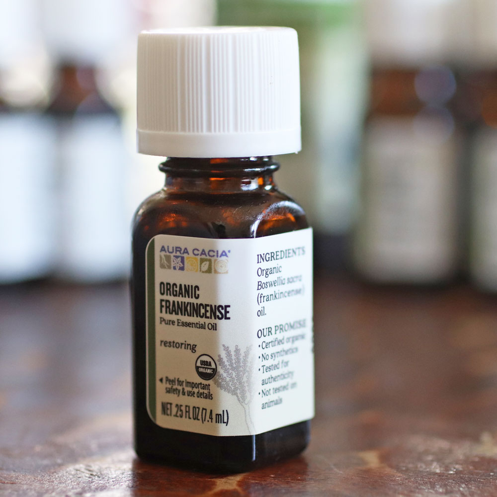Organic Frankincense essential oil for acne and acne scars