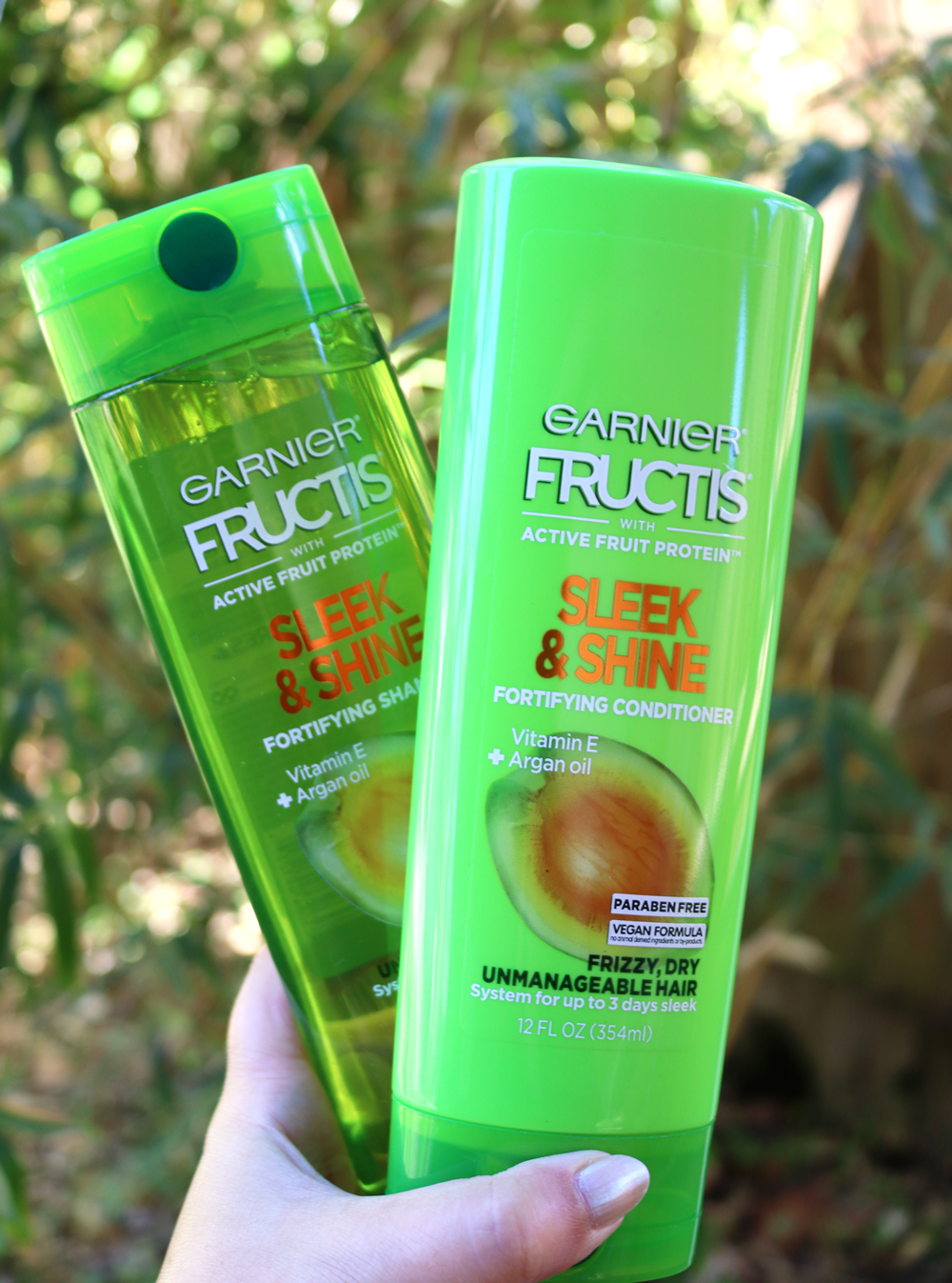 Cruelty Free Garnier Fructis Sleek & Shine Shampoo and Conditioner Review