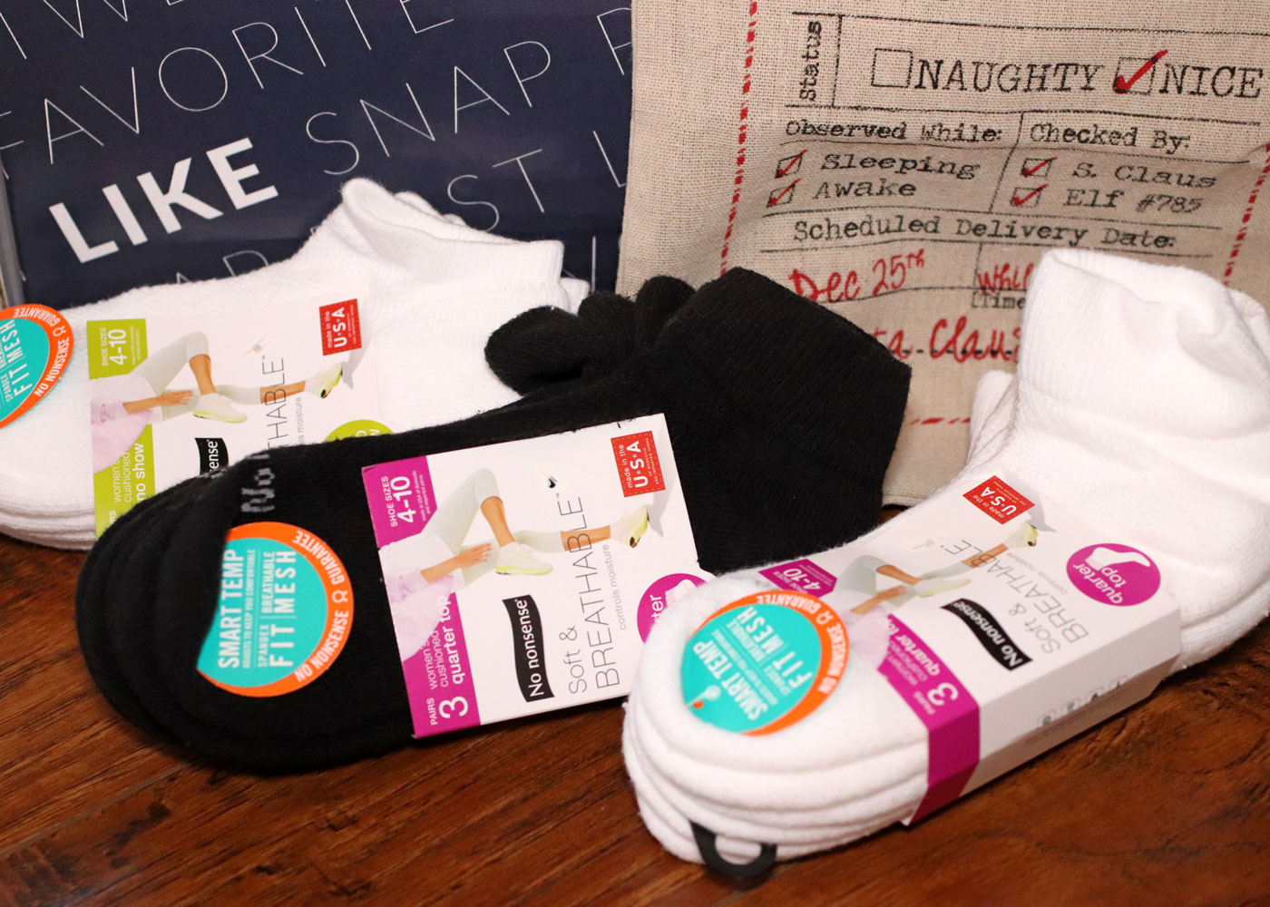 Holiday Gift Guide for the Whole Family 2019 - No Nonsense socks gift sets