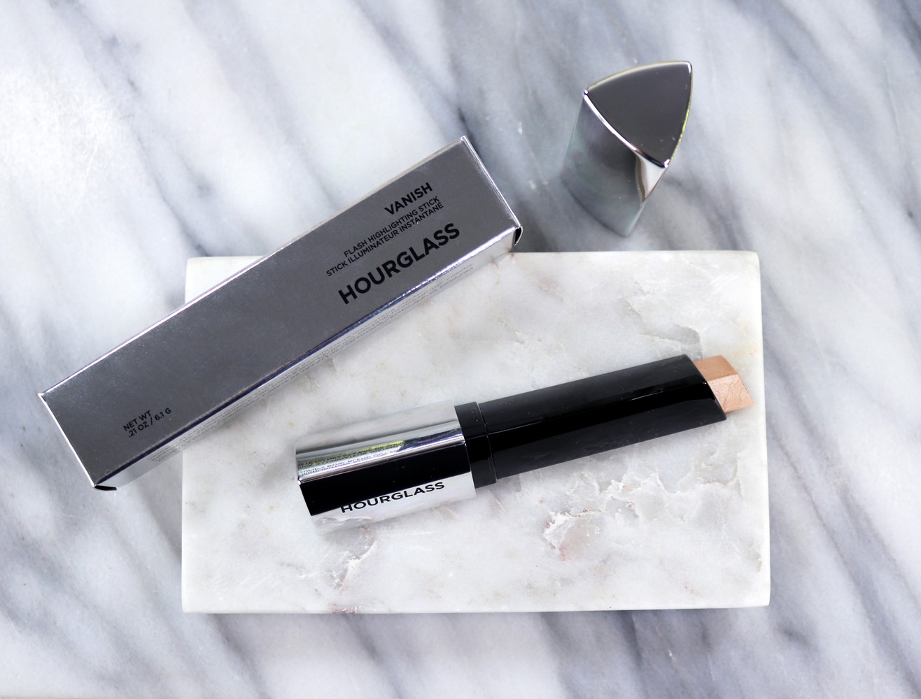 Hourglass Vanish Flash Stick Highlighter Review - Hourglass cosmetics going vegan by popular Las Vegas beauty blogger My Beauty Bunny