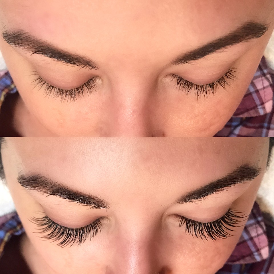 Cruelty Free Lash Extensions - Before and After