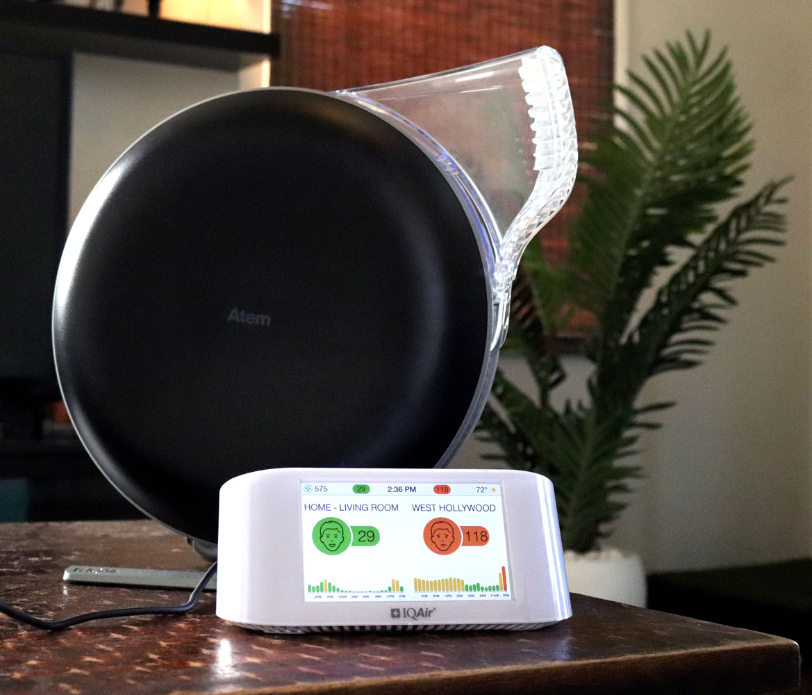 Air IQ AirVisual Pro air monitor and Atem air purifier review