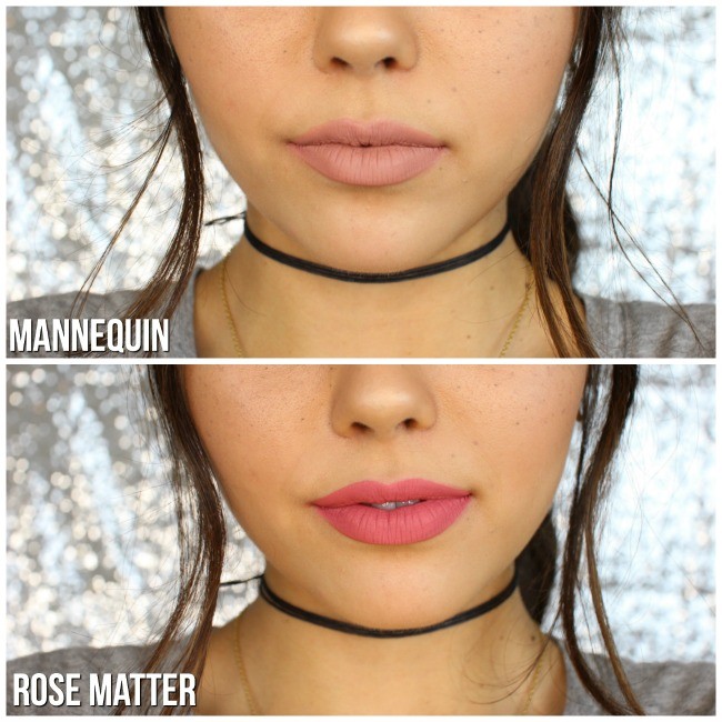 Swatches and review of the new Jeffree Star Velour Liquid Lipsticks. We have two shades, Mannequin and Rose Matter with swatches.