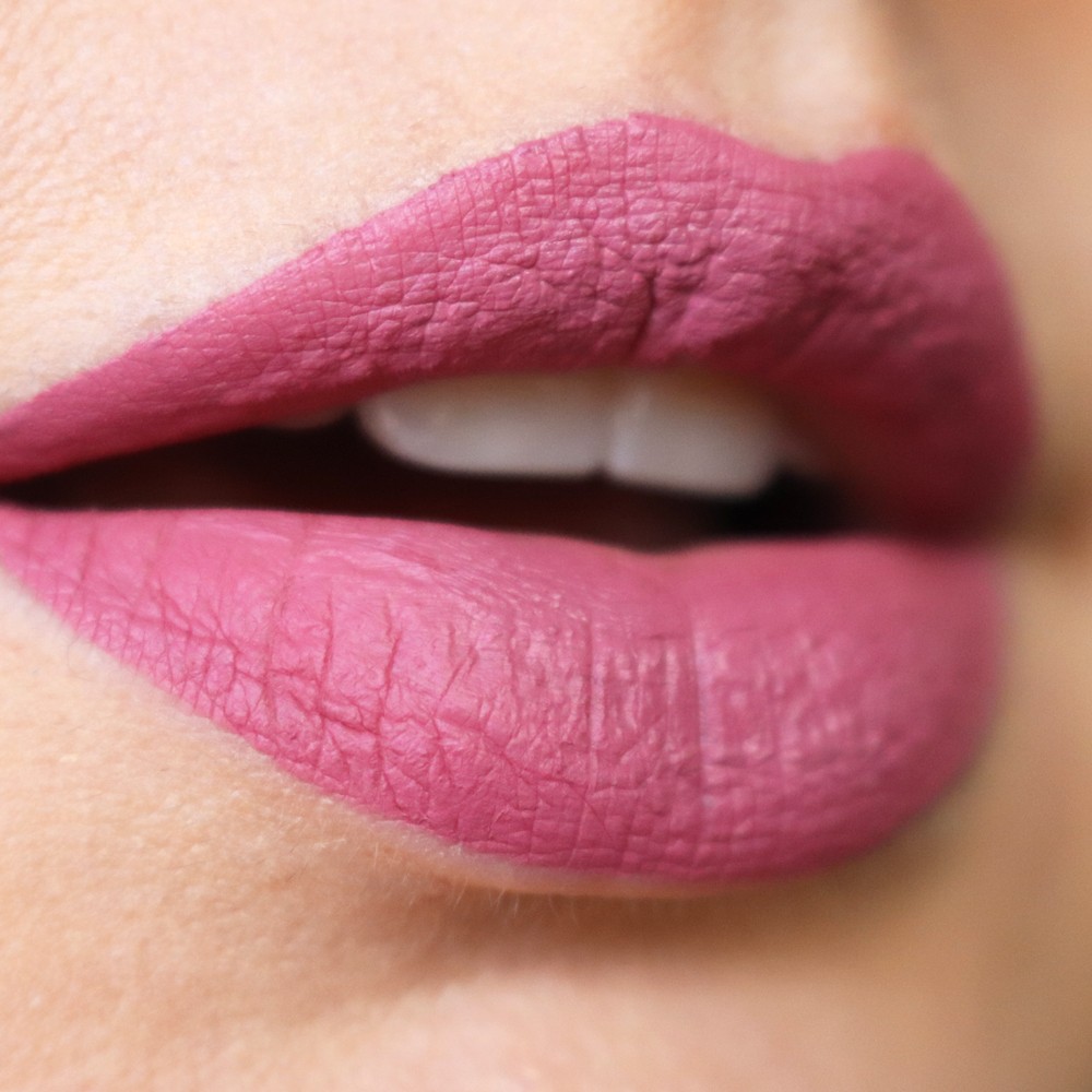 Melted Clover Too Faced Liquid Matte Lipstick Swatch - Too Faced Melted Clover Liquid Matte Lipstick review by popular Los Angeles cruelty free beauty blogger My Beauty Bunny