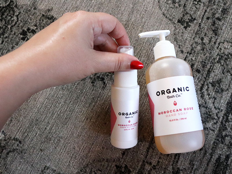 Black owned cruelty free beauty - Organic Bath Co hand sanitizer and hand soap
