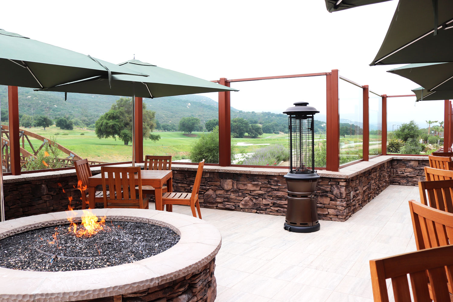 Pechanga Journeys End Restaurant Overlooking the Golf Course