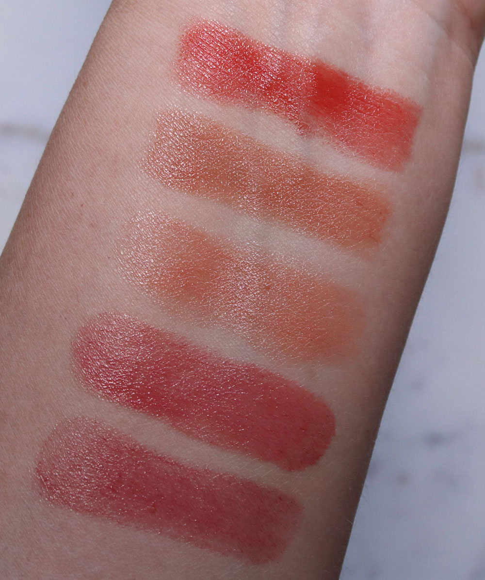 Physicians Formula Organic Wear Tinted Lip Treatment Swatches