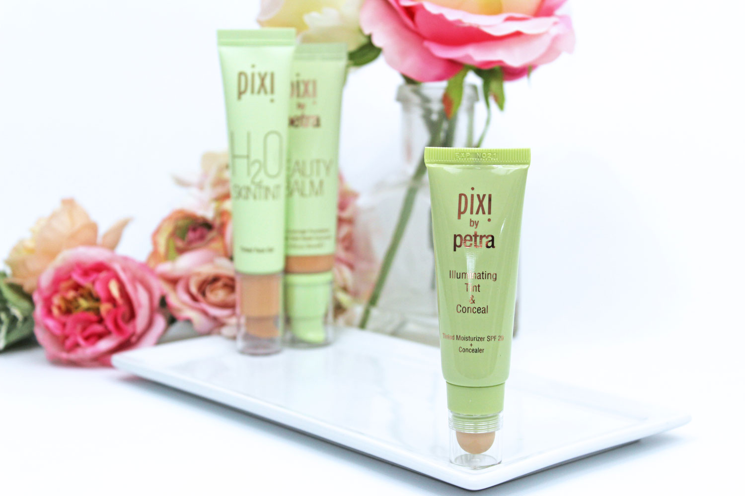 Pixi Beauty Tint & Conceal foundation comparison and swatches