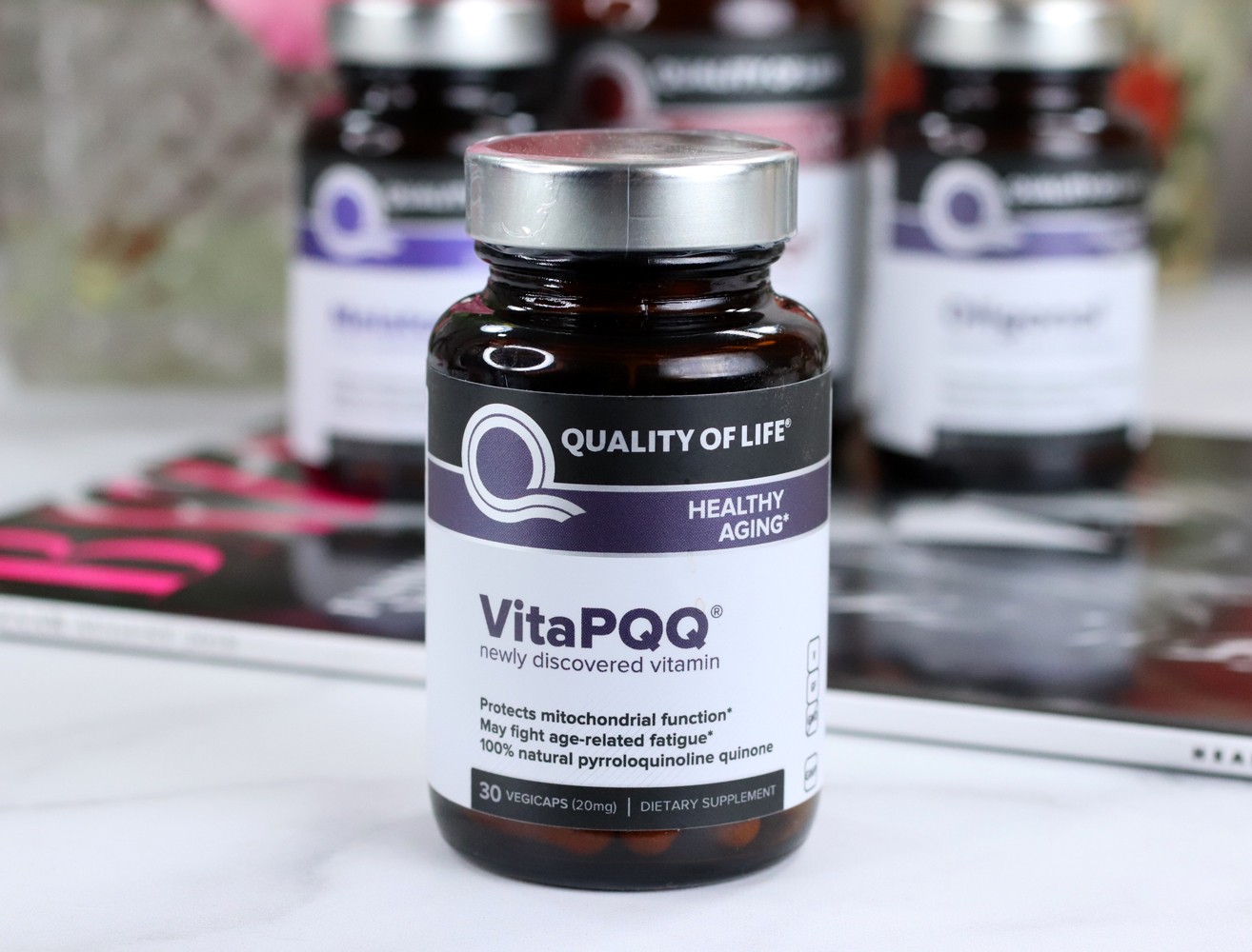 QOL VItaPQQ Review - Health Focus: My Favorite Anti-Aging Products from QOL Supplements featured by popular Los Angeles beauty blogger My Beauty Bunny