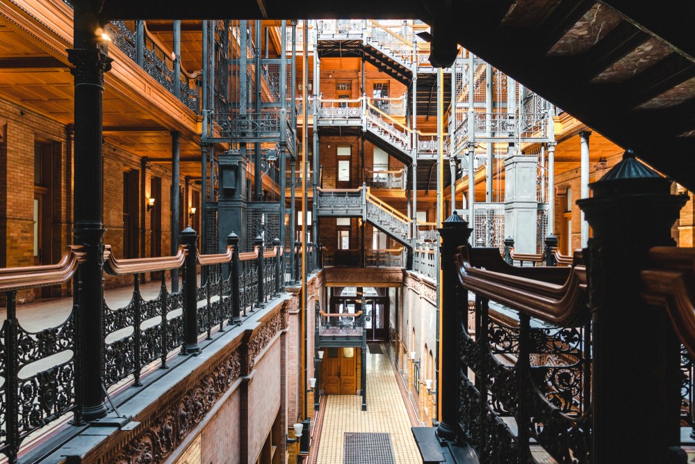 Most Instagrammable spots in Los Angeles - the Bradbury Building DTLA - Top Instagram Friendly Los Angeles Photo Spots featured by popular Los Angeles blogger My Beauty Bunny