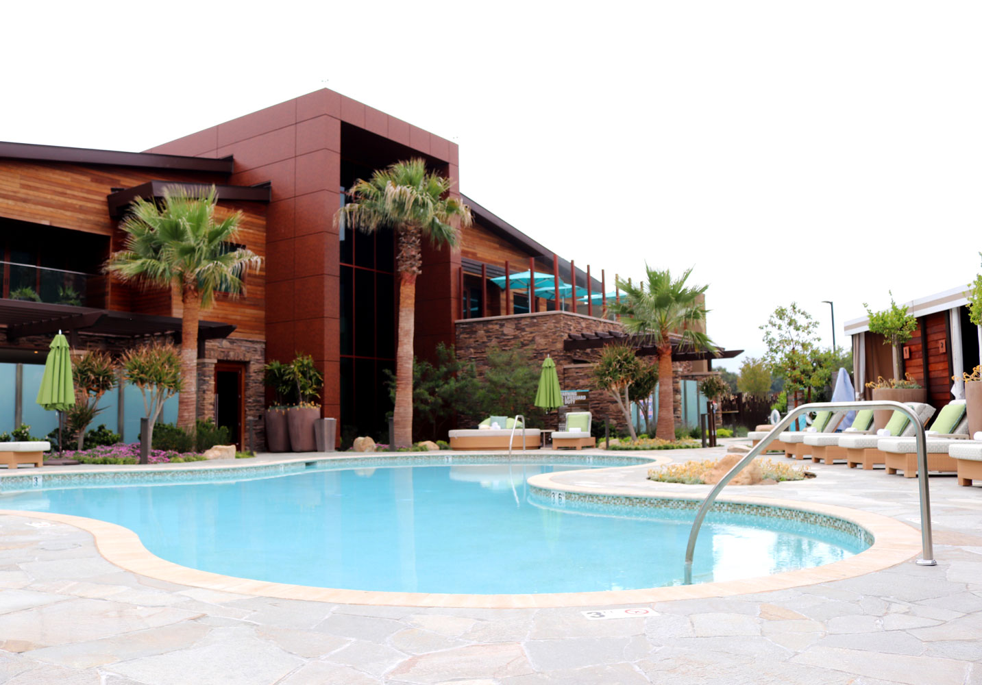 Spa Pechanga private pool and cabanas