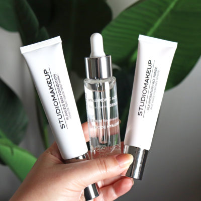 StudioMakeup Serum, Primer and Foundation Swatches, PLUS a Giveaway!