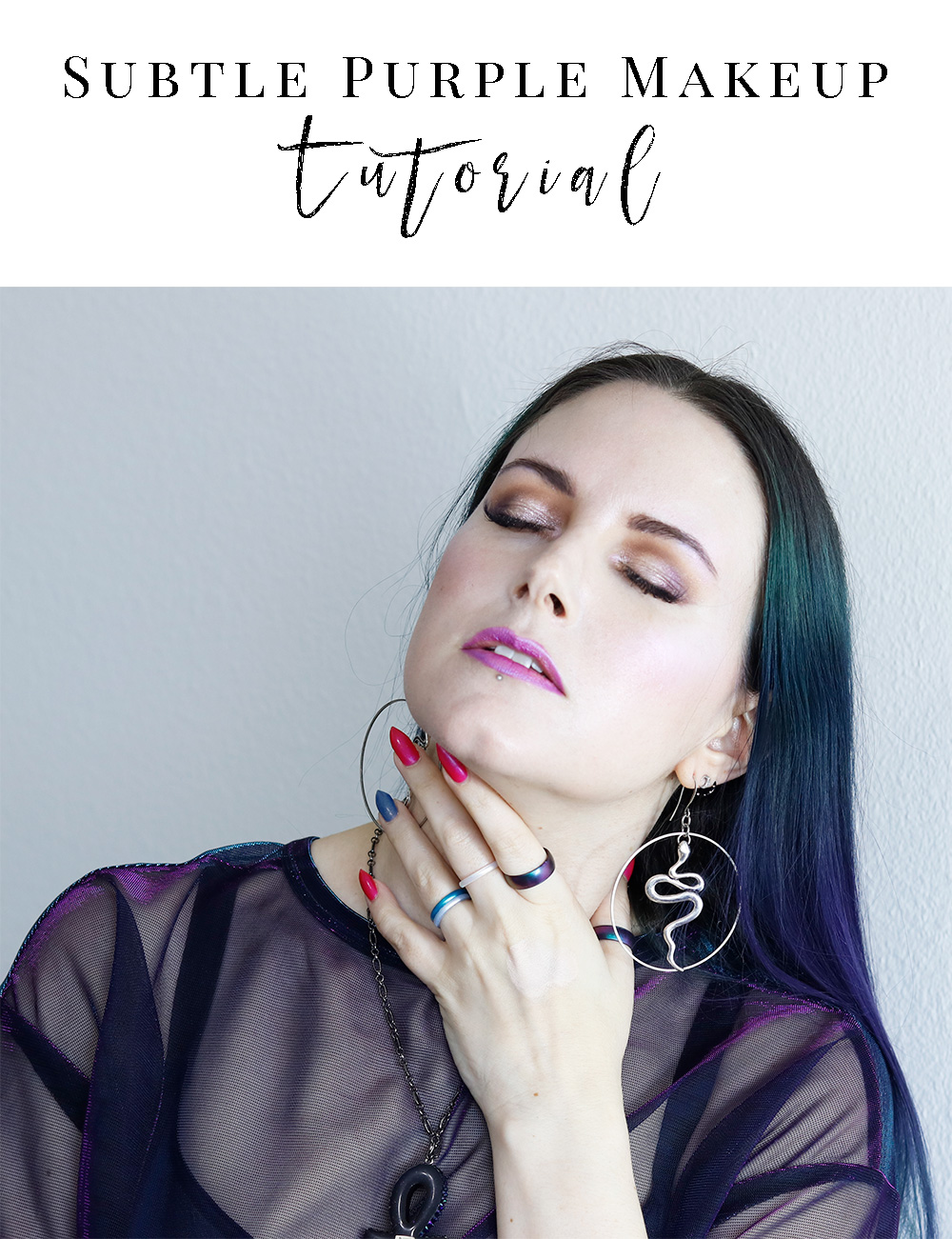 Subtle Purple Makeup Tutorial