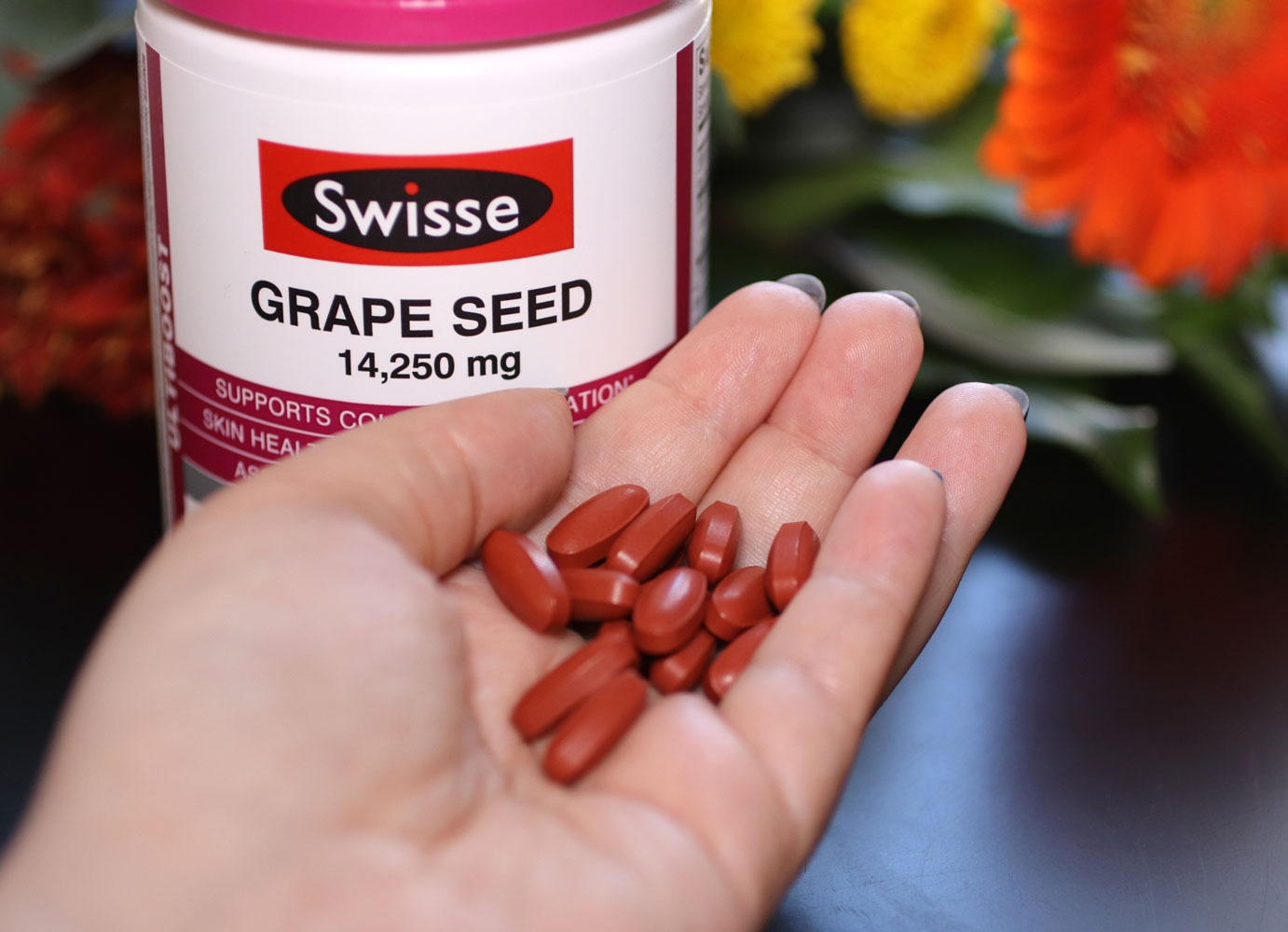 Swisse Grape Seed Extract Review - for Collage Formation Circulation and Healthy Skin