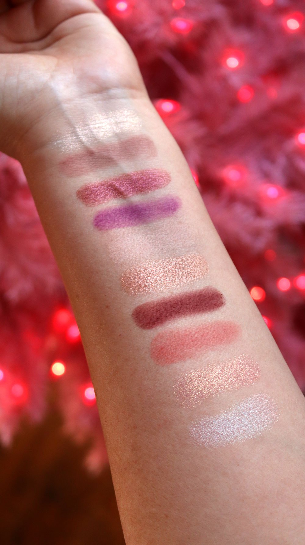 Too Faced Christmas Cookie House Party eyeshadow palette swatches