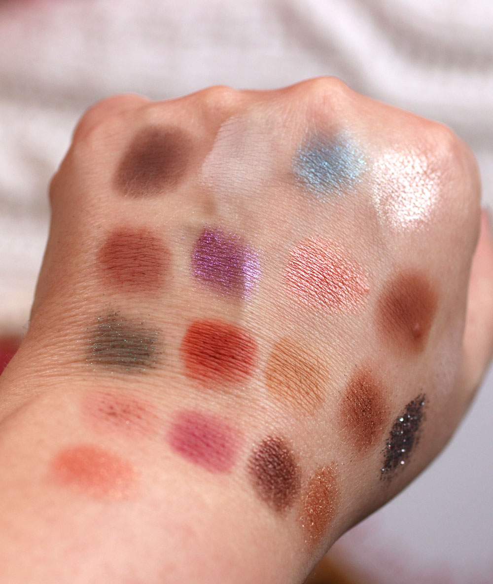Too Faced Let It Snow Girl eyeshadow swatches