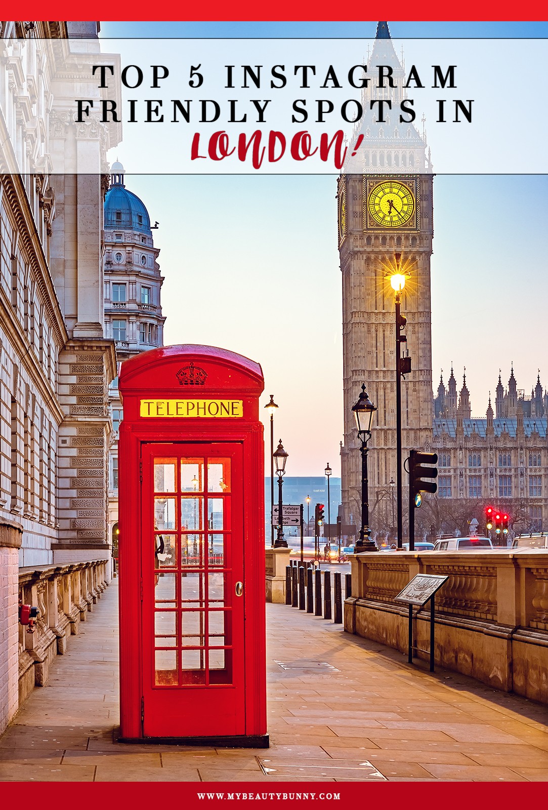 Top 5 Instagram Spots In London | Spots to go on my honeymoon featured by popular Los Angeles travel blogger My Beauty Bunny 