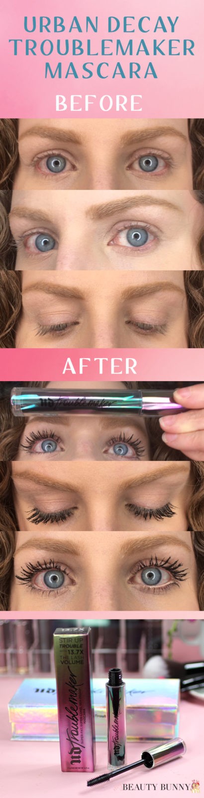 Urban Decay Troublemaker Before and After