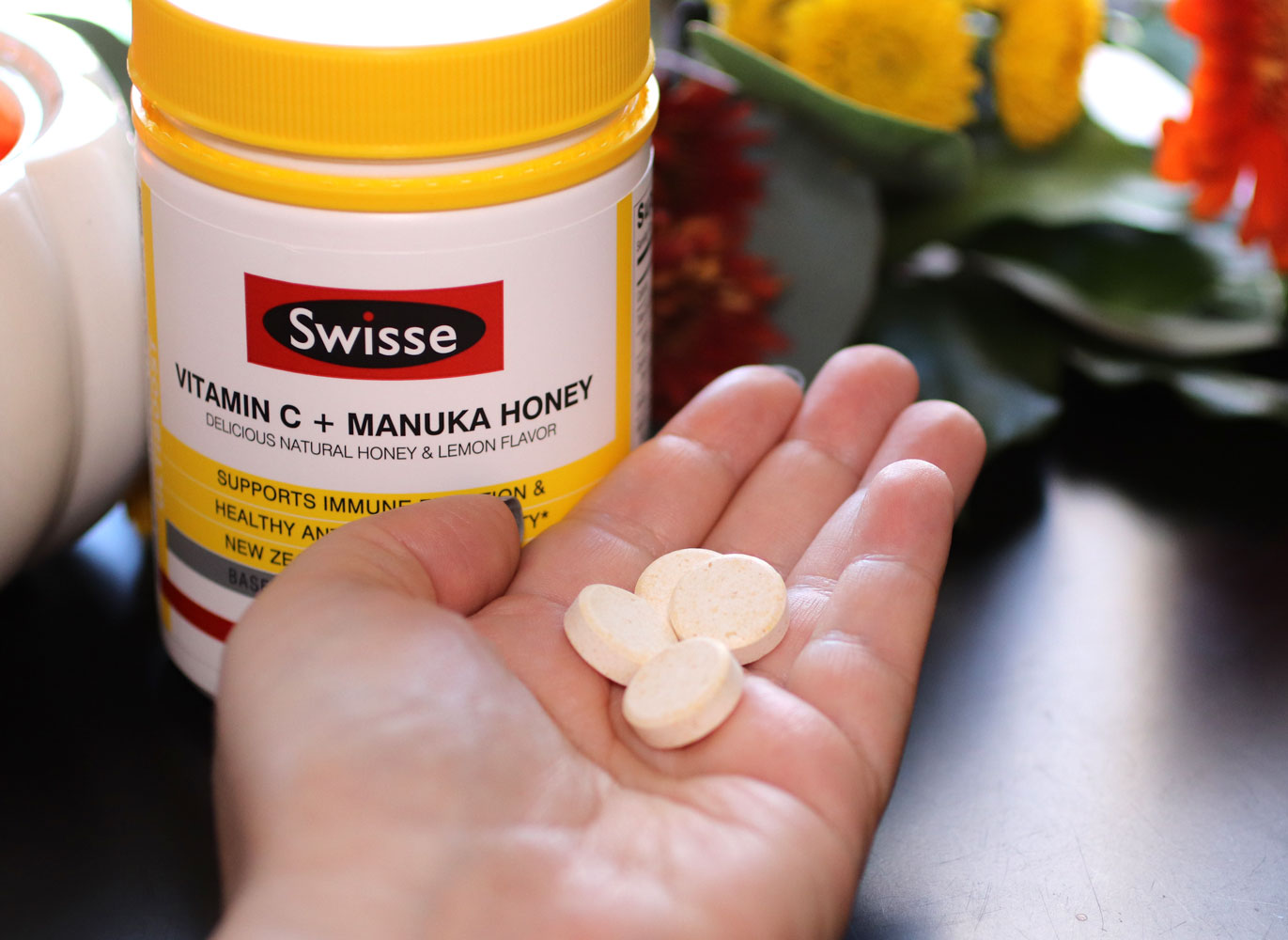 Swisse Vitamin C and Manuka Honey Chewable Immunity and Beauty Supplement from iHerb