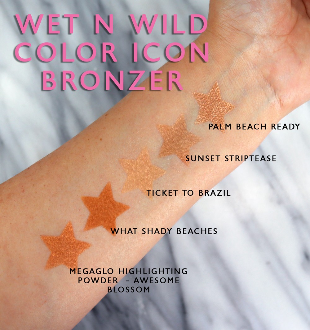Wet N Wild Coloricon Bronzer Swatches