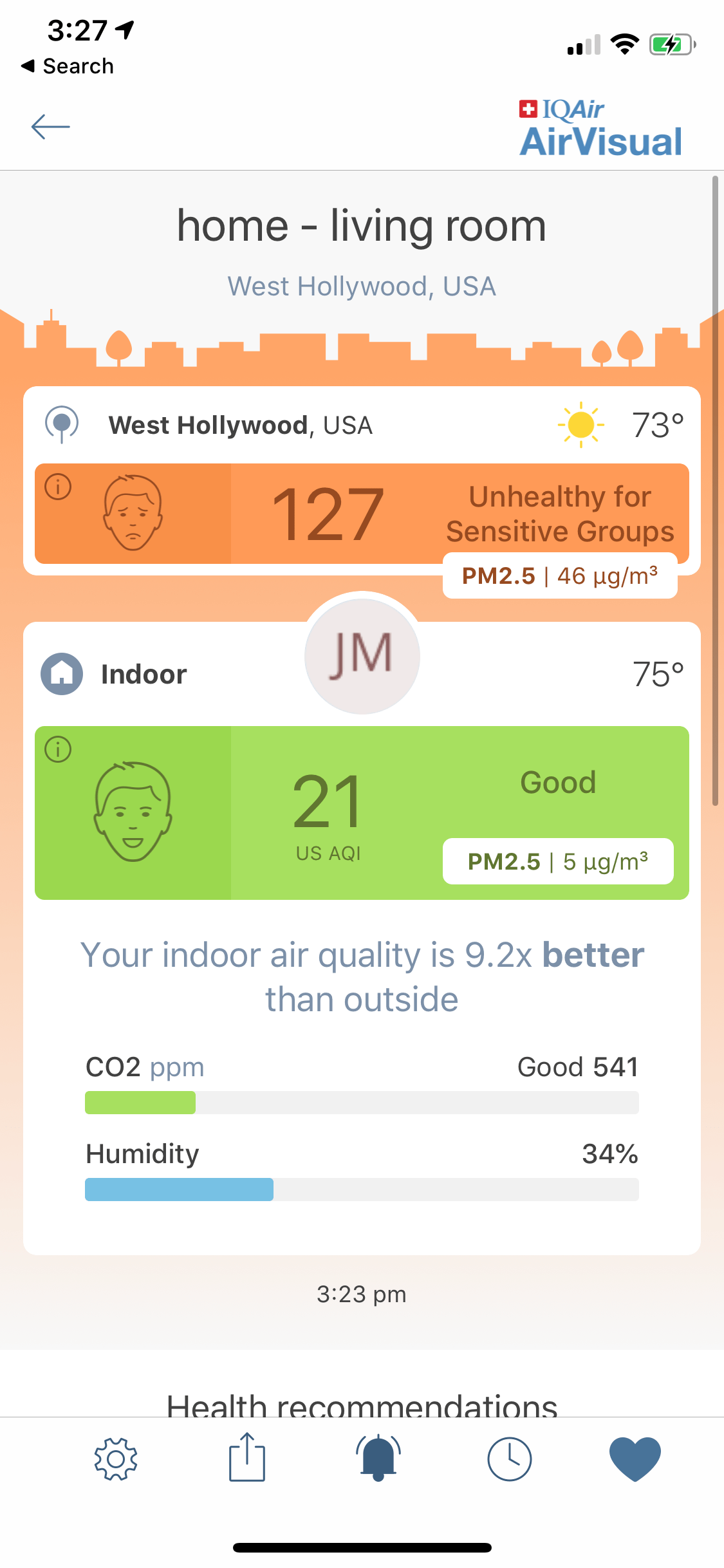 IQ Air AirVisual Pro air monitor