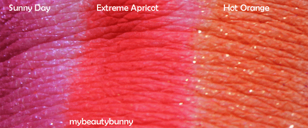 Nyx Sunny Day, Extreme Apricot, Hot Orange