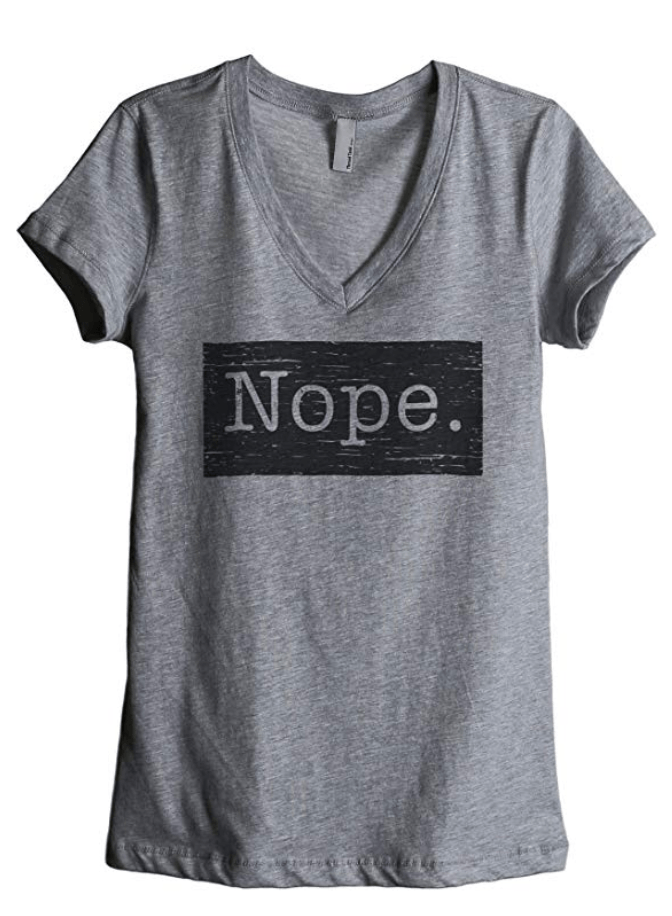 Nope Shirt - Anti Valentines Day Gift ideas on Amazon